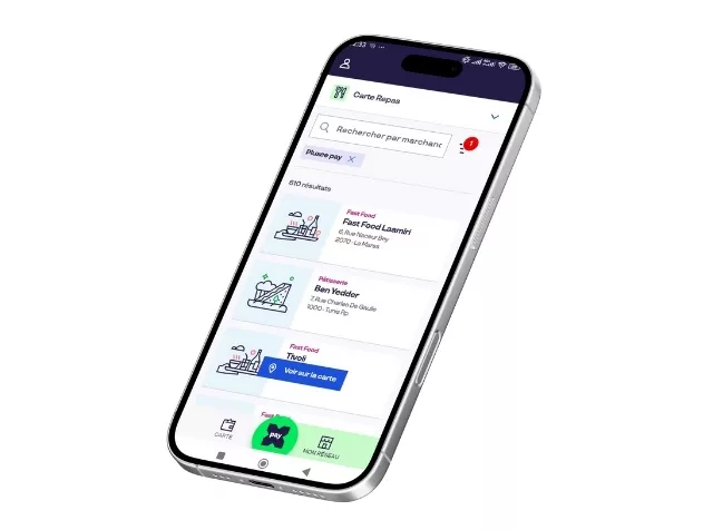 filtre pluxee pay reseau